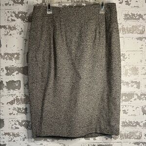 Ann Taylor Grey Tweed Pencil Skirt
